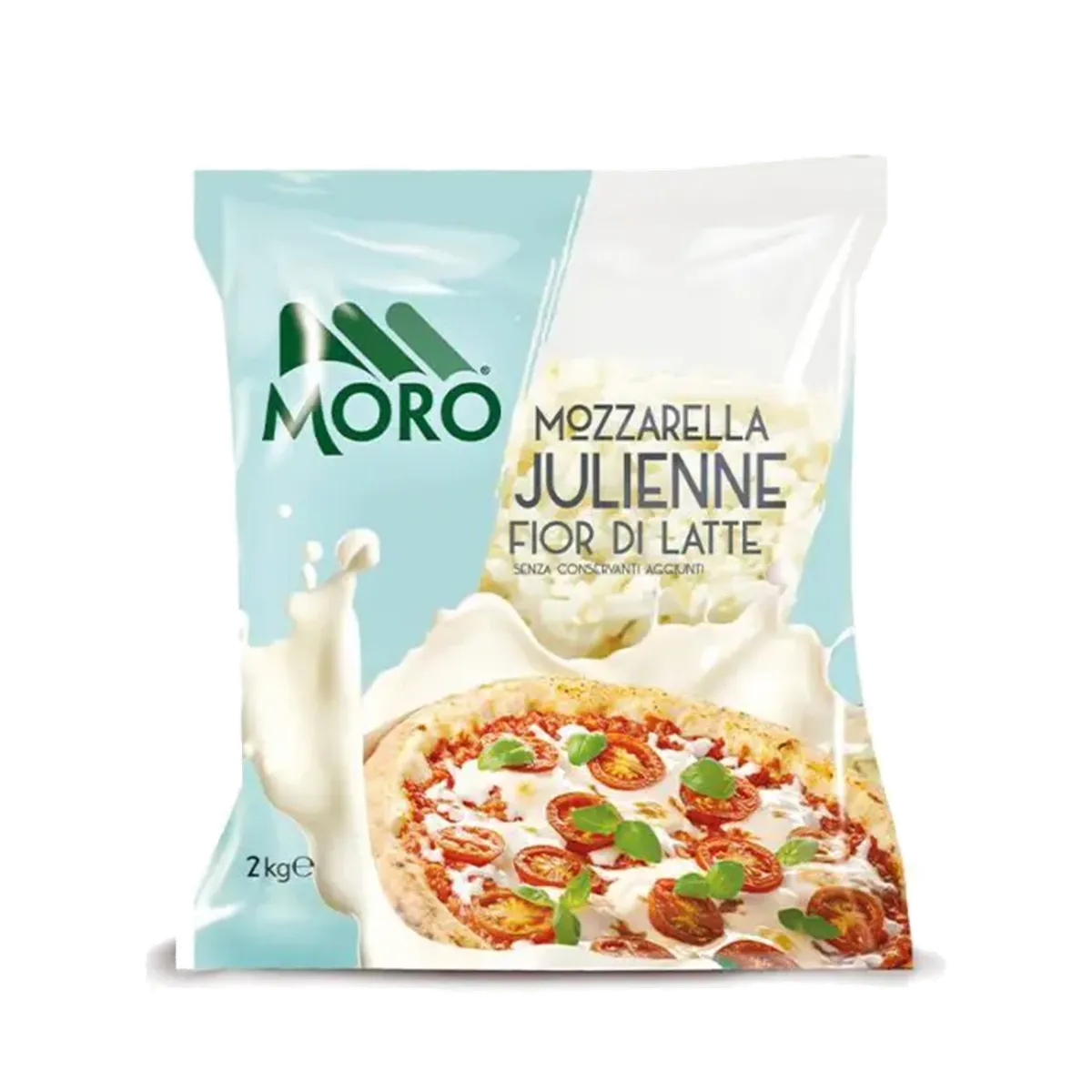 Mozzarella Julienne Moro 4x2kg, producto de Spiga Impex