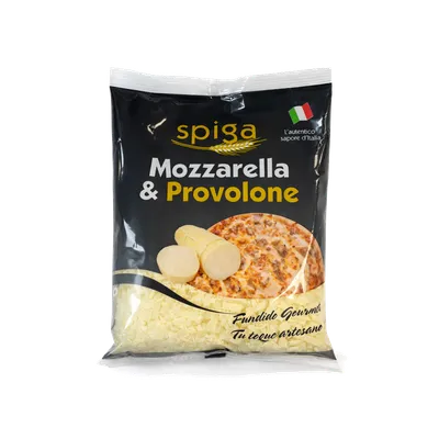 Queso Rallado Mozzarella & Provolone Spiga 10x150g, producto de Spiga Impex
