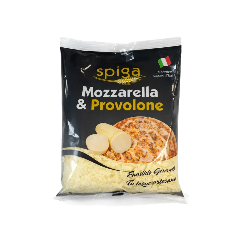 Queso Rallado Mozzarella & Provolone Spiga 10x150g, producto de Spiga Impex