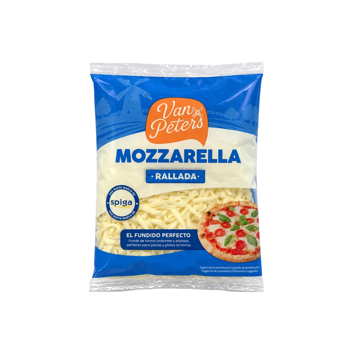 Mozzarella Van Peters 10x150g, producto de Spiga Impex