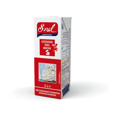 Nata para montar azucarada "Snell" 12x1L, producto de Spiga Impex