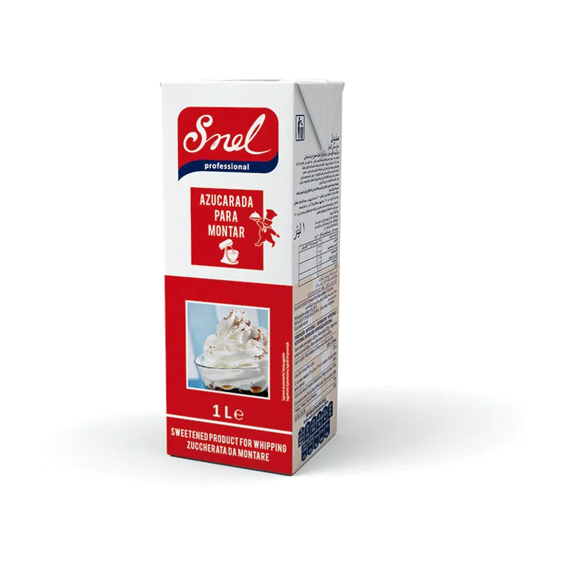Nata para montar azucarada "Snell" 12x1L, producto de Spiga Impex