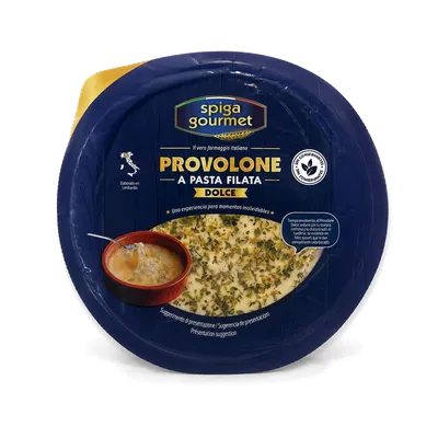 Provolone dolce SPIGA Gourmet porciones oregano 10x150g, producto de Spiga Impex