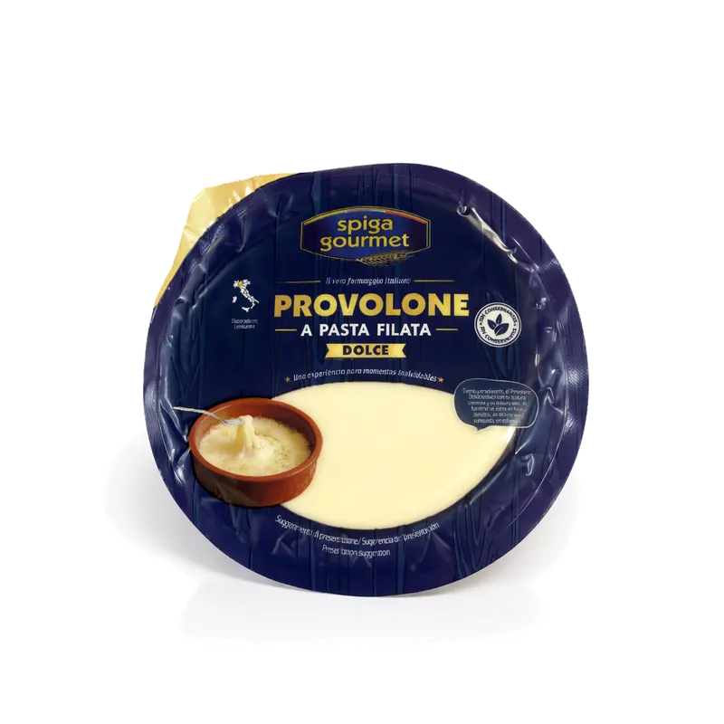 Provolone dolce SPIGA GOURMET porciones 8x180g, producto de Spiga Impex