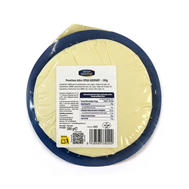 Provolone dolce SPIGA GOURMET porciones 8x180g, otra vista