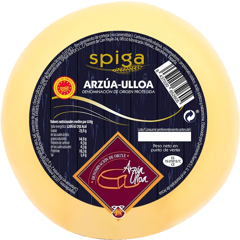 Queso Arzua-Ulloa Spiga D.O.P 6x950g, producto de Spiga Impex