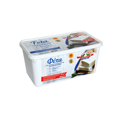 Queso FETA oveja tarrina LYTRAS 2x2kg, producto de Spiga Impex