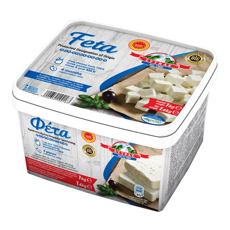 Queso FETA oveja tarrina LYTRAS 2x2kg, otra vista