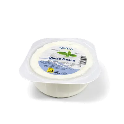 Queso Fresco tradicional SPIGA 6x200g, producto de Spiga Impex