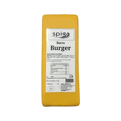 Queso Fundido Barra Tipo Cheddar 4x2,70kg, producto de Spiga Impex