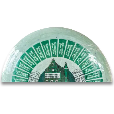 Queso Gouda con pesto verde 2x2,5kg, producto de Spiga Impex