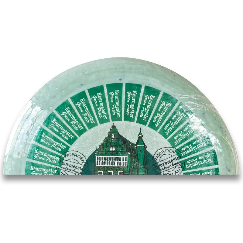 Queso Gouda con pesto verde 2x2,5kg, otra vista