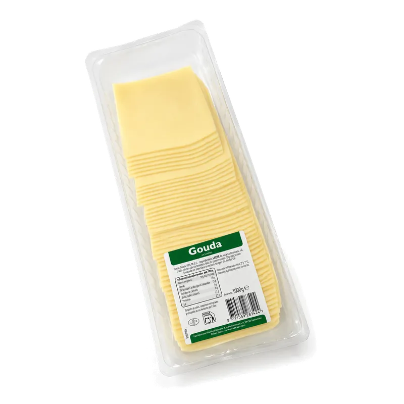 Queso Gouda Lonchas 6x1kg, otra vista