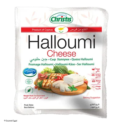 Queso Halloumi Christis 10x225g, producto de Spiga Impex