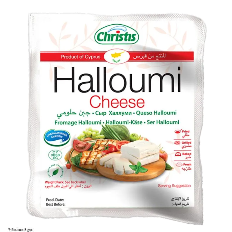 Queso Halloumi Christis 10x225g, producto de Spiga Impex