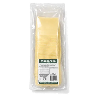 Queso Mozzarella Lonchas 6x1kg, producto de Spiga Impex