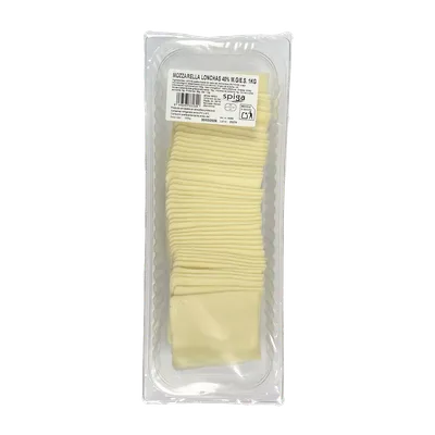 Queso Mozzarella lonchas SPIGA 50x20g (6x1kg), producto de Spiga Impex
