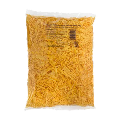 Queso Rallado Tipo Cheddar Spiga 6x1kg, producto de Spiga Impex