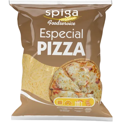 Rallado para Pizza 6x1 kg, producto de Spiga Impex