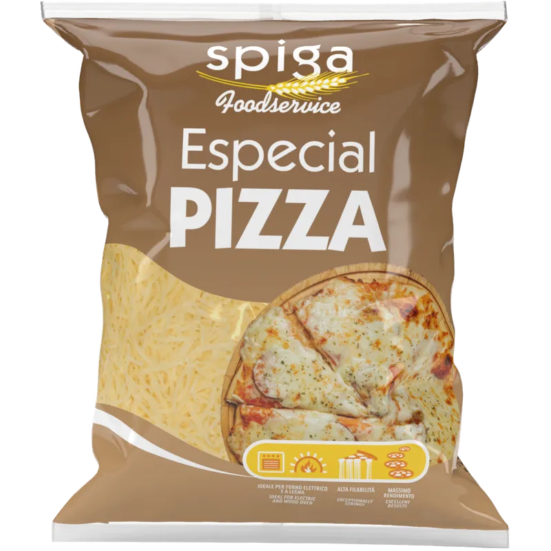 Rallado para Pizza 6x1 kg, producto de Spiga Impex