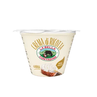 Ricotta di Bufala "La Bella Contadina" 150 g, producto de Spiga Impex