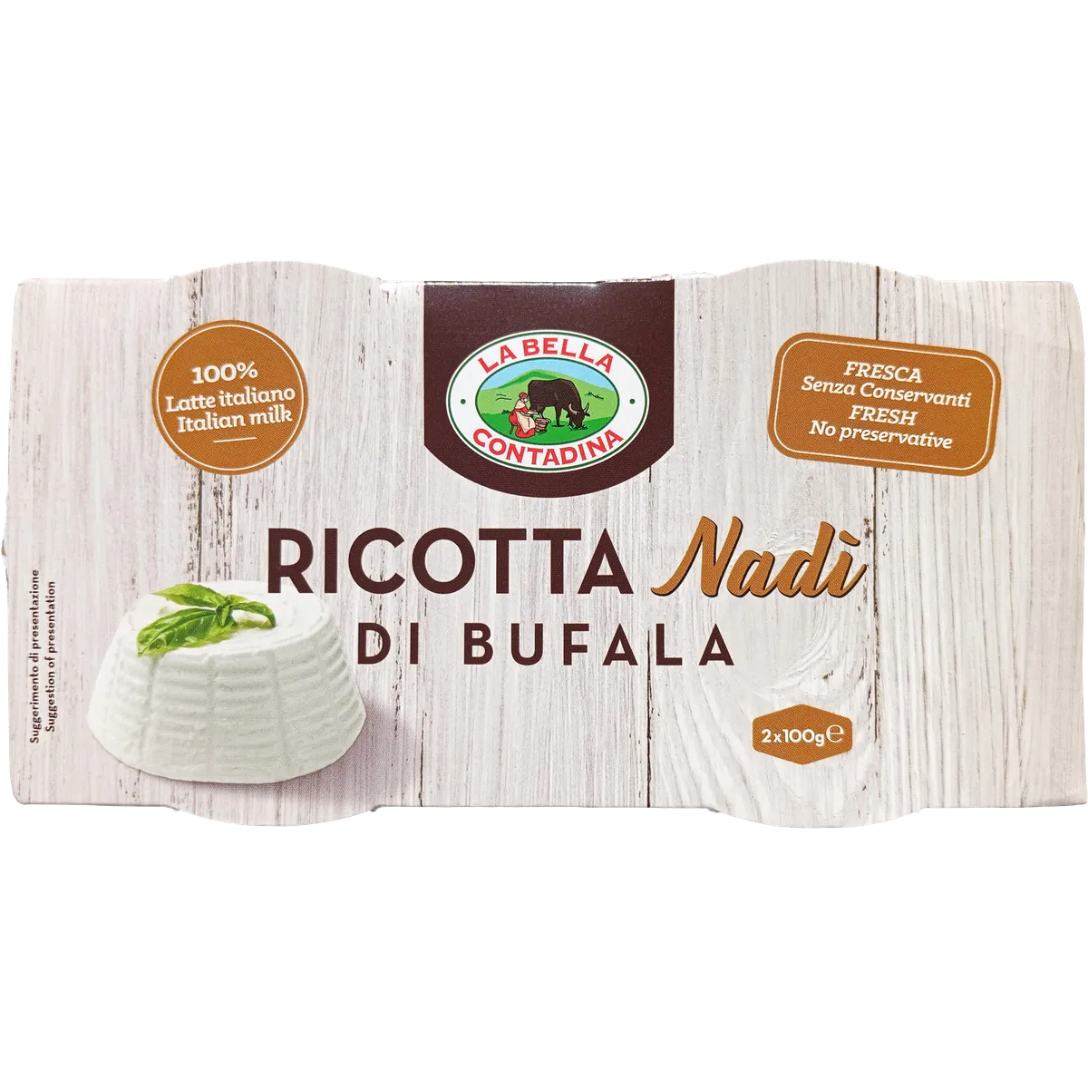 Ricotta di Buffala 4x(2x100gr), producto de Spiga Impex