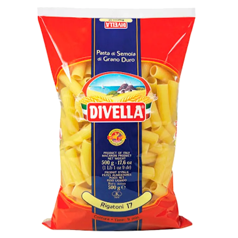 Rigatoni nº17 Divella 24x500g, producto de Spiga Impex