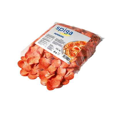 Salami Pepperoni en rodajas Spiga 6x1kg, producto de Spiga Impex