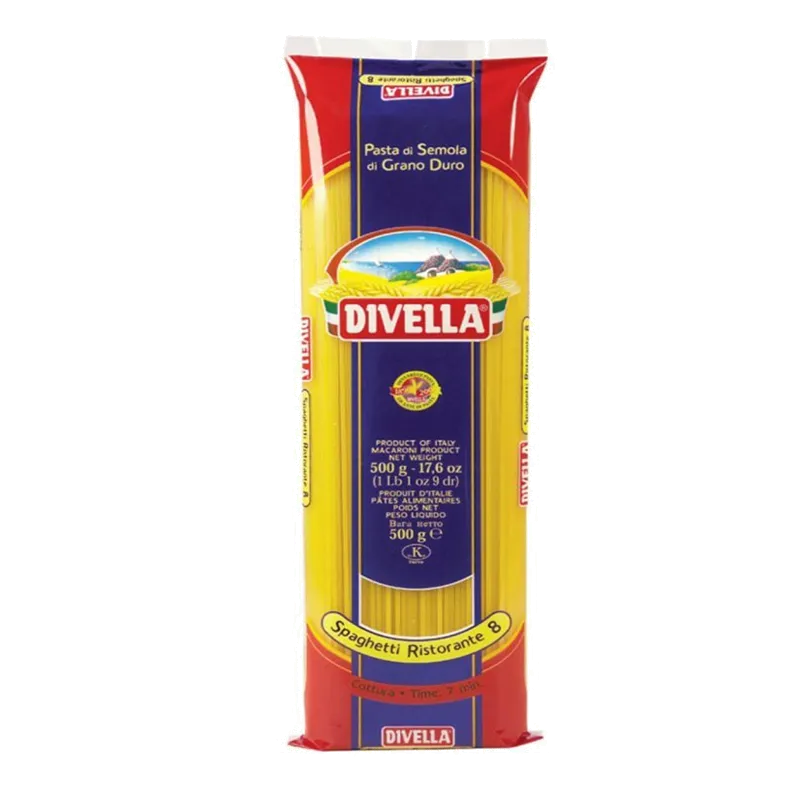 Spaghetti  Ristor. N°8 Divella 36x500gr., producto de Spiga Impex