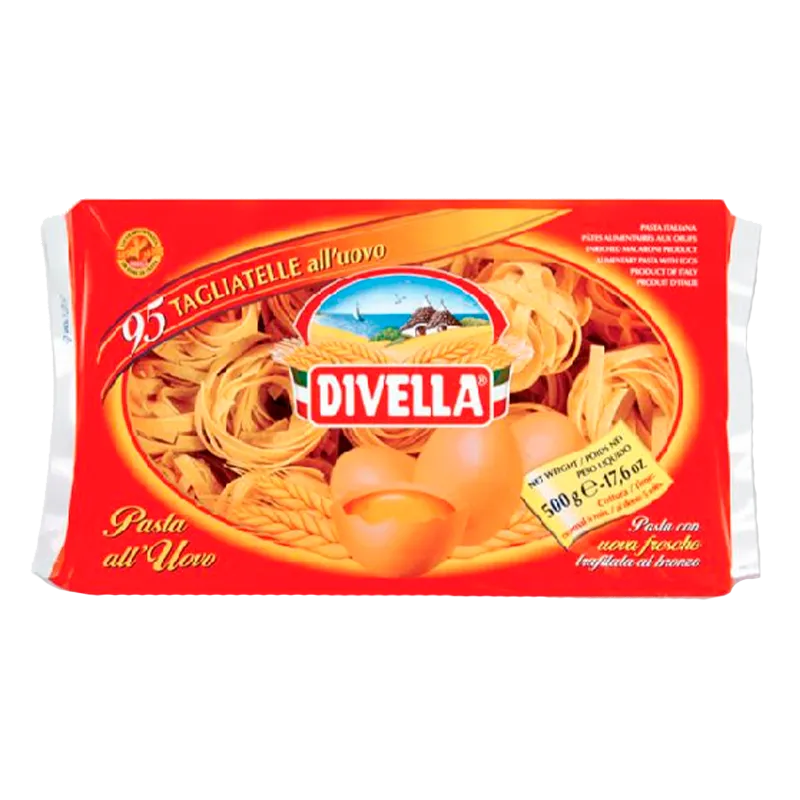 Tagliatelle all'uovo nº95 Divella 12x500gr, producto de Spiga Impex