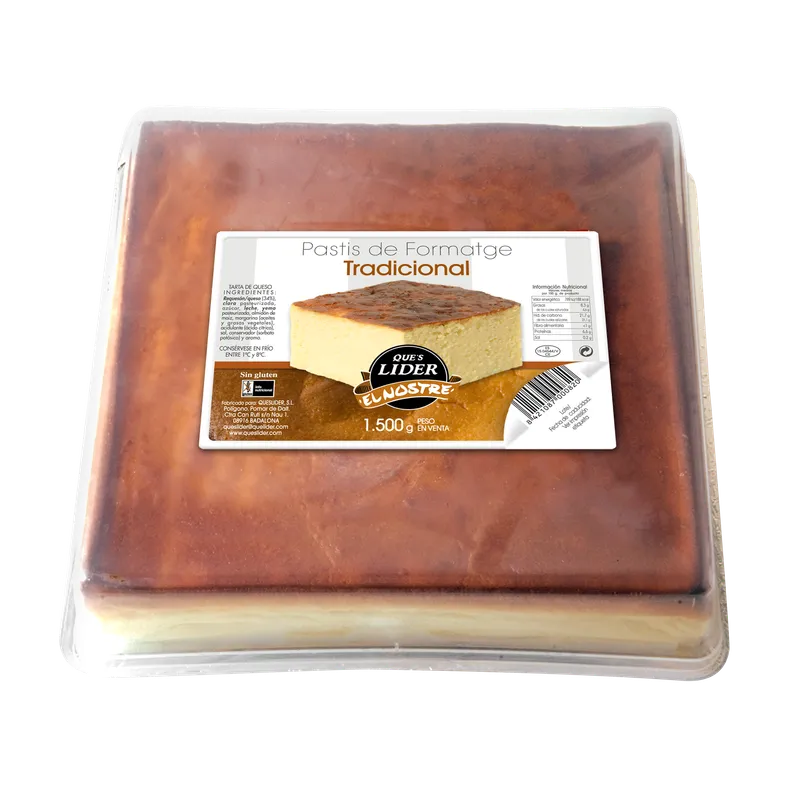 Tarta queso ligera 2x1,5 kg, producto de Spiga Impex