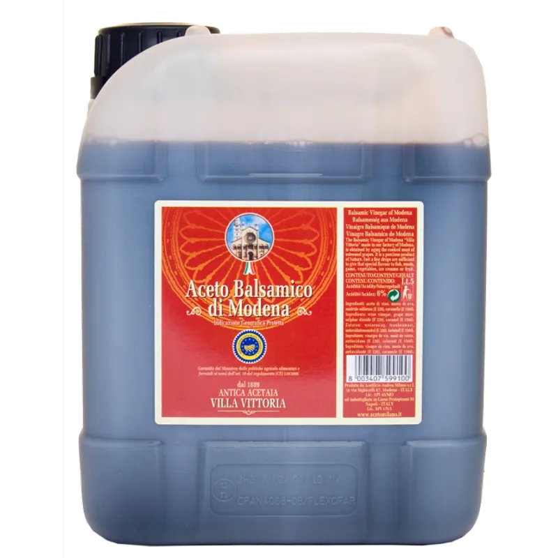 Vinagre Balsamico de Modena Garrafa 2x5L, producto de Spiga Impex