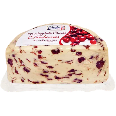 Queso Wensleydale con arandanos 1/2 Rueda 2x1,5kg, producto de Spiga Impex